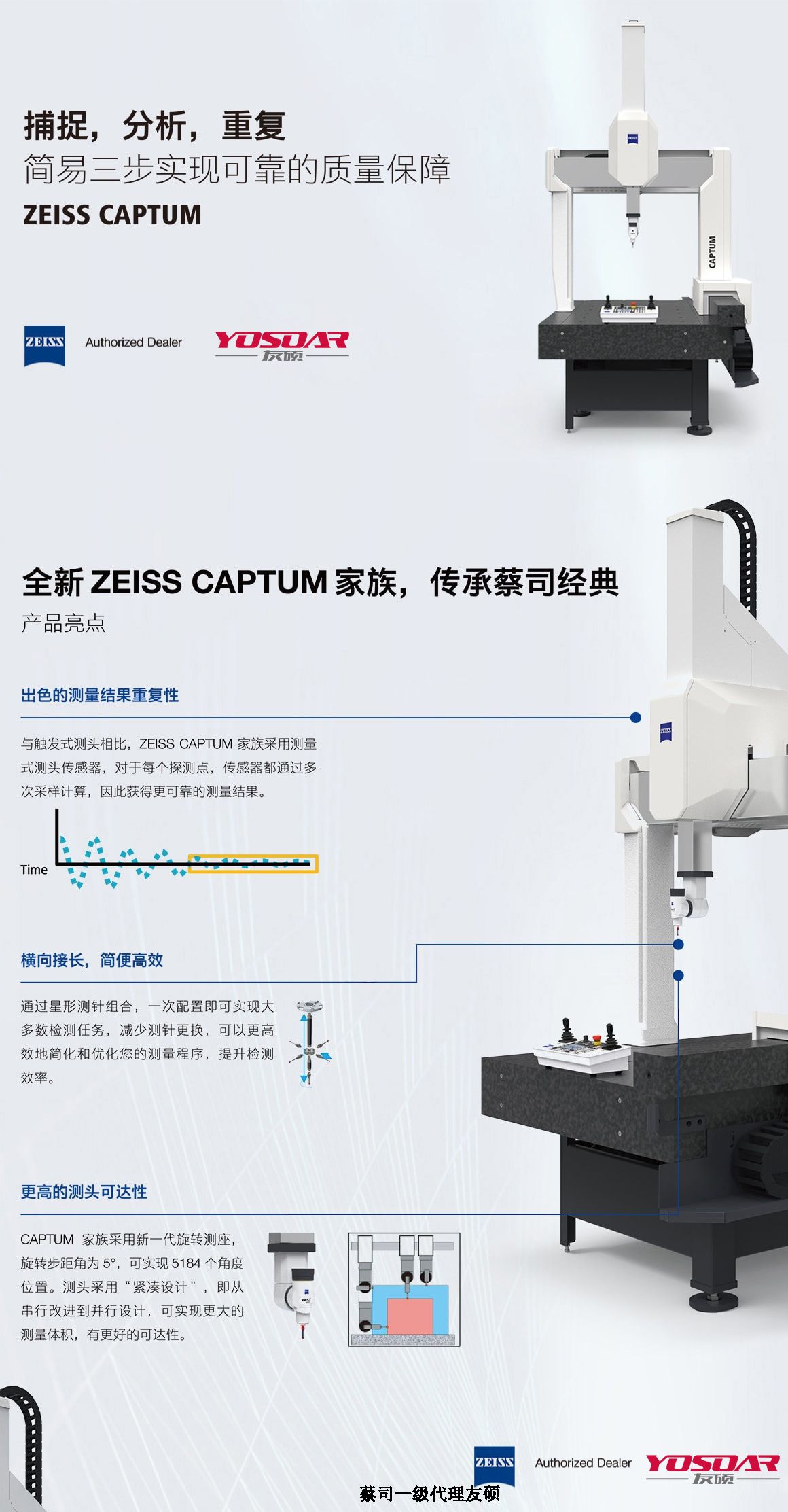 张家口蔡司三坐标CAPTUM